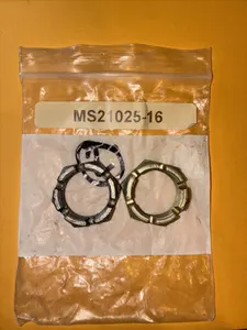 1.00”-16 MS21025-16 Axle Nut Castellated Hex Beechcraft Aircraft (2 ea.) NOS